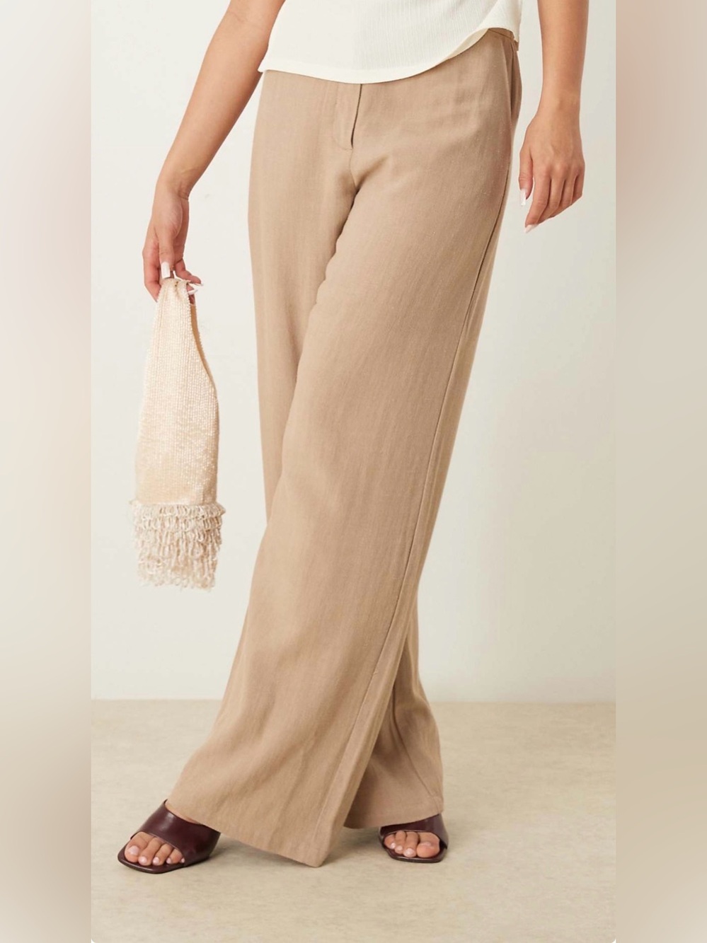 NWT ASOS Linen Blend Trousers